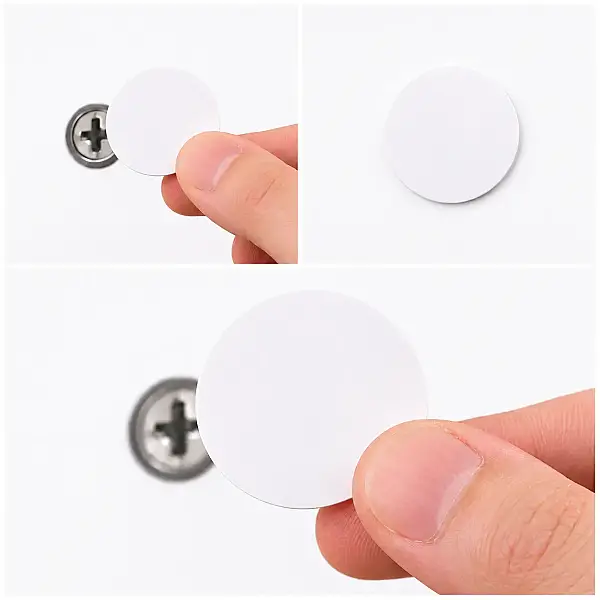Yapışkanlı Vida Tapası Parlak Beyaz 1 Paket (TAP2) - 1