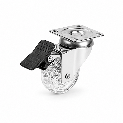 Hts Döner Frenli Tekerlek Şeffaf 50mm (120-02-50-02) - Sese