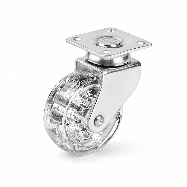 Hts Döner Tablalı Tekerlek Şeffaf 50mm (120-03-03-88) - 1