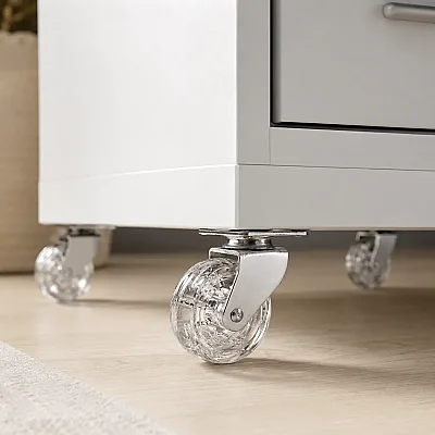Hts Döner Tablalı Tekerlek Şeffaf 50mm (120-03-03-88) - 1