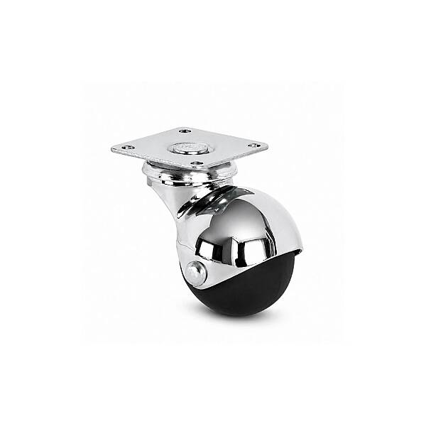 Sese Döner Tablalı Küre Tekerlek Siyah 42mm (120-02-42-05) - 2