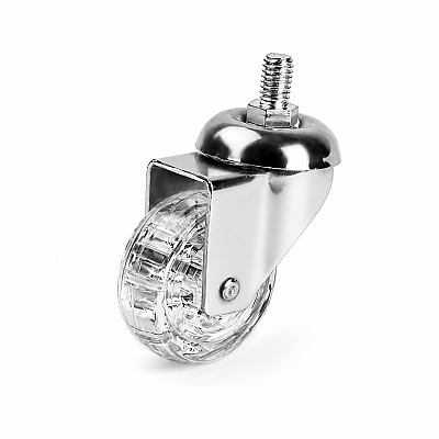 Hts Vidalı Makaralı Şeffaf Tekerlek 50mm (120-02-50-14) - Hts