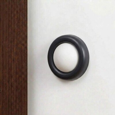 Tempo Siyah/Beyaz Renk Kapı Kol Stoperi Tampon (TAM86) - 1