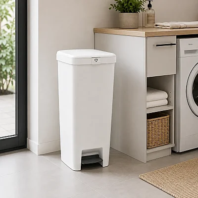 Stepup Açık Gri Plastik Pedallı Çöp Kutusu 40L (ZITBRA_800009) - Brabantia (1)