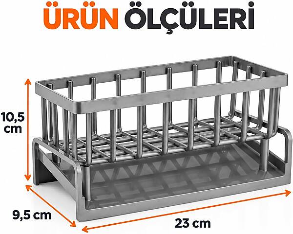 Tezgah Üstü Plastik Organizer (AMZ25) - 5