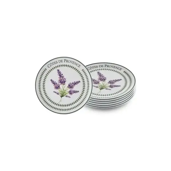 The Mia Provence Lavanta Pasta Tabağı 6lı Set 19 cm (PRC002) - 3