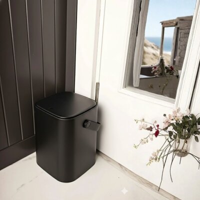 Kosova Sihirli Çöp Kovası 4 Litre Siyah Renk 692 (TPC-0002) - Kosova