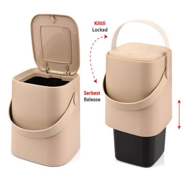 Kosova Sihirli Çöp Kovası 8 Litre Latte 693 (TPC-0013) - 1