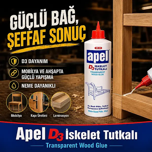 Apel D3 İskelet Tutkalı 700gr WG90 - 6