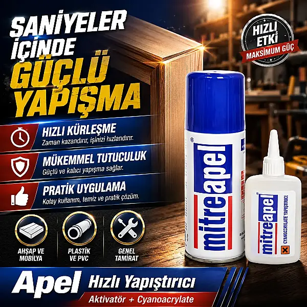 Apel Hızlı Yapıştırıcı Küçük Boy 50ml/200gr - 2