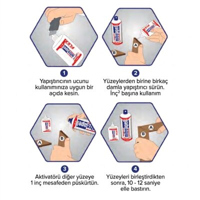 Apel Aktivatör Sprey Hızlı Yapıştırıcı İçin Aktivatör 400ml 1 Adet - 3