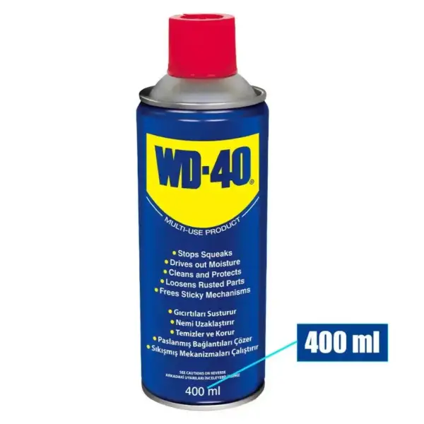 WD-40 Yağ Çözücü Pas Sökücü Makine ve Elektrikli Cihazlar için Temizleyici ve Koruyucu 400ml (TUT149) - 1