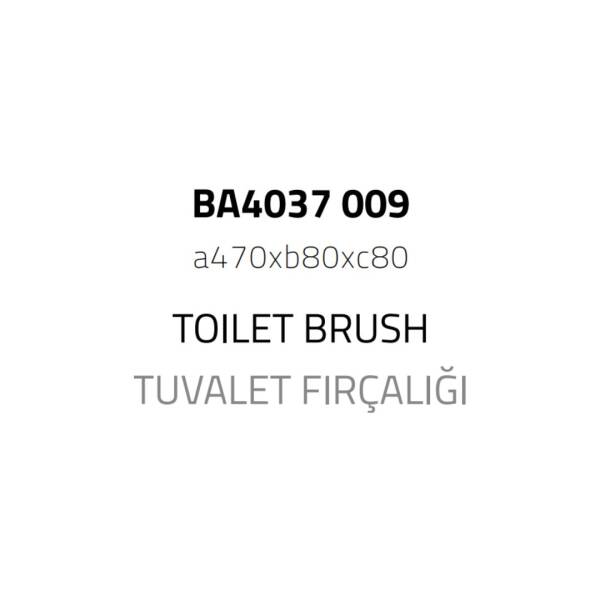 System Tuvalet Fırçası Siyah/Krom Renk (BA4037 009 R2-CR) - 2