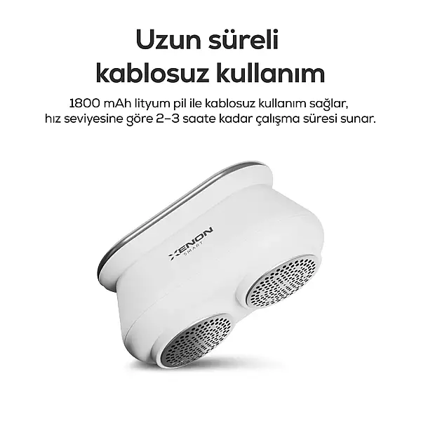Tüy Toplama Tiftik Makinesi | 7200 RPM, 3 Kademe, Çift 6 Bıçaklı, LED Ekran, USB-C, 1800 mAh (X6175) - 5