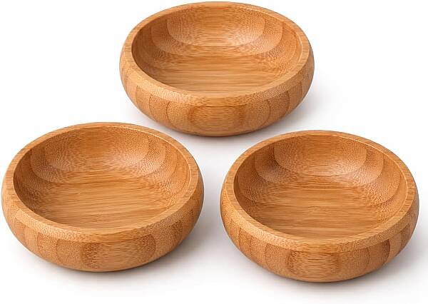 Üçlü Bambu Çerezlik Seti 9*9*3 cm (AMZ27) - 6