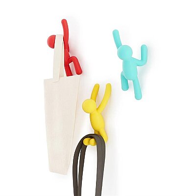 Umbra Buddy Duvar Kancası 3'lü Set Çok Renkli (UM 318165-022) - 1