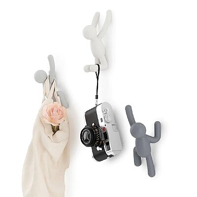 Umbra Umbra Buddy Duvar Kancaları Beyaz/Gri/Antrasit (UM 318165-023) - Umbra
