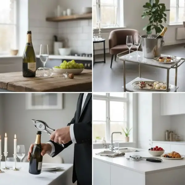 Vacu Vin Şampanya Şişe Açacağı Gümüş Kutulu (68625606) - 3