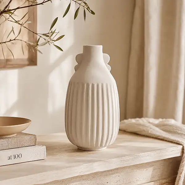 Vitale Antik Kahve Vazo Büyük 14*14*45 cm (AK.JL0054) - 1