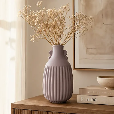 Vitale Antik Kahve Vazo Orta 17*17*33 cm (AK.JL0055) - Vitale (1)