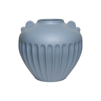 Vitale Antıque Mavi Vazo Kısa 27*27*24 Cm(AK.JL0057) - 