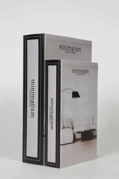 Vitale Beyaz Minimalism Kitap Kutu 30*21*7 cm (AK.JI0074) - 1