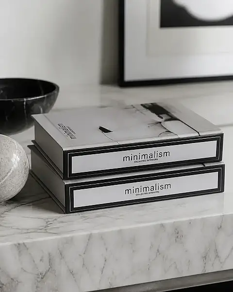 Vitale Beyaz Minimalism Kitap Kutu 30*21*7 cm (AK.JI0074) - 1