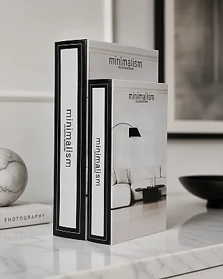 Vitale Beyaz Minimalism Kitap Kutu 30*21*7 cm (AK.JI0074) - Vitale (1)