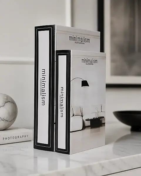 Vitale Beyaz Minimalism Kitap Kutu 30*21*7 cm (AK.JI0074) - 2