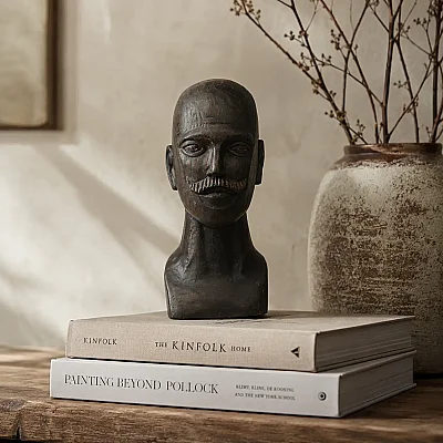 Vitale Bıyıklı Büst Dekor (AK.IT0119) - Vitale (1)