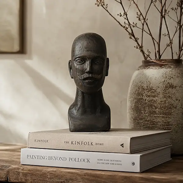 Vitale Bıyıklı Büst Dekor (AK.IT0119) - 2