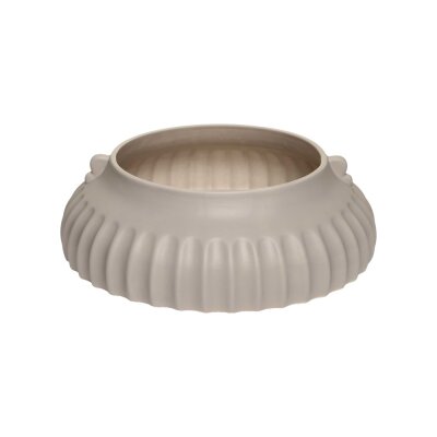 Vitale Bowl Krem Vazo 33*33*10 Cm(AK.JL0046) - 