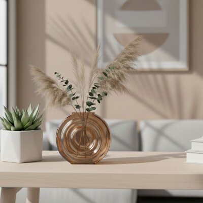 Vitale Bronz Çember Vazo 2 (AK.JK0047) - Vitale