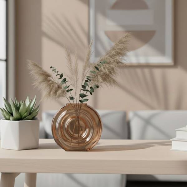 Vitale Bronz Çember Vazo 2 (AK.JK0047) - 1