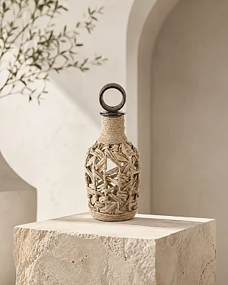 Vitale Cam Halat Şişe 11*11*30 cm(AK.KV0611) - 1