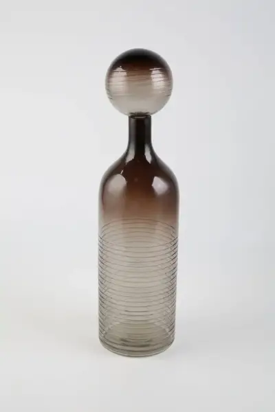 Vitale Cam Kahve Karaf 13*13*47 cm(AK.KV0597) - 2