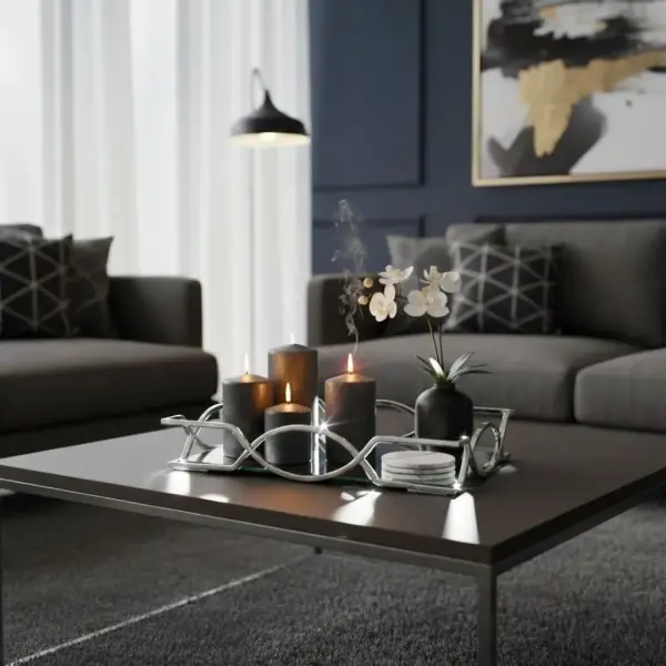 Vitale Cam Tepsi Krom Renk (KB10002KR) - 1