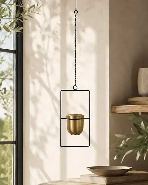 Vitale Duvar Askılı Dekor Vazo Küçük 44*24 Cm (AK.IR0039) - 1