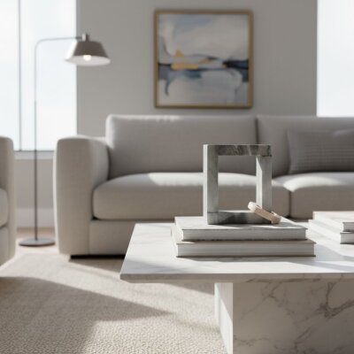 Vitale Gri Mermerli Dekor Obje 17*8*19 cm (AK.P215.367848) - Vitale