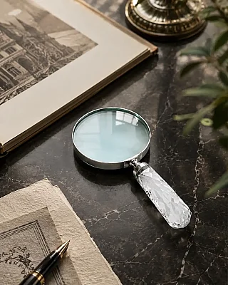 Vitale Gümüş Dekoratif Büyüteç 10 Cm (AK.IR0102) - 1