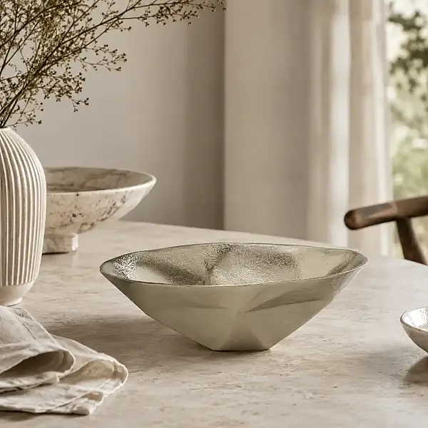 Vitale Gümüş Dekoratif Kase 33*42*14 cm (AK.IU0317) - 1