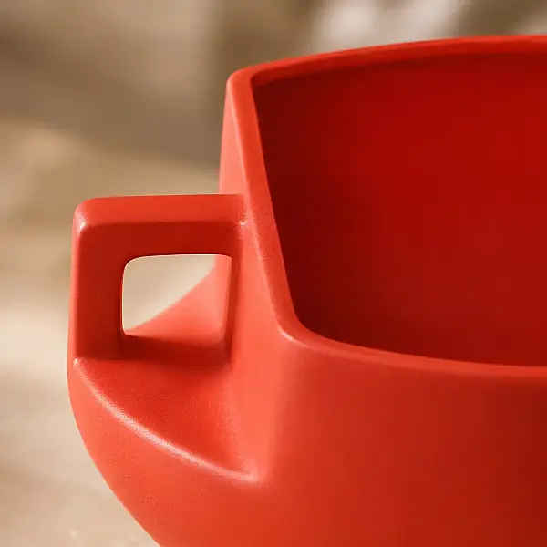 Vitale Handle Kulplu Kırmızı Kase 25*25*11 cm (AK.JL0035) - 3
