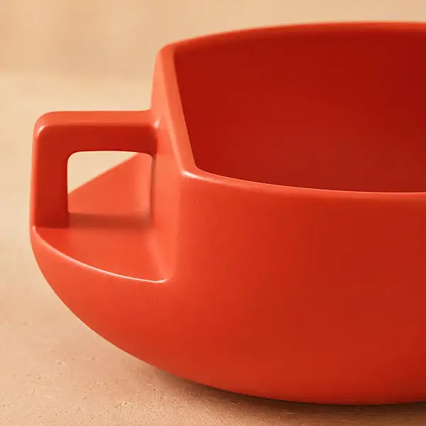 Vitale Handle Kulplu Kırmızı Kase 25*25*11 cm (AK.JL0035) - 4