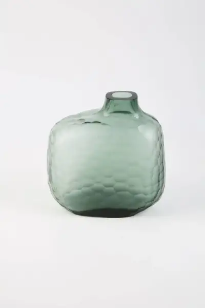 Vitale Ice Cam Mavi Petek Vazo 21.5*22*10 cm(AK.KV0635) - 1