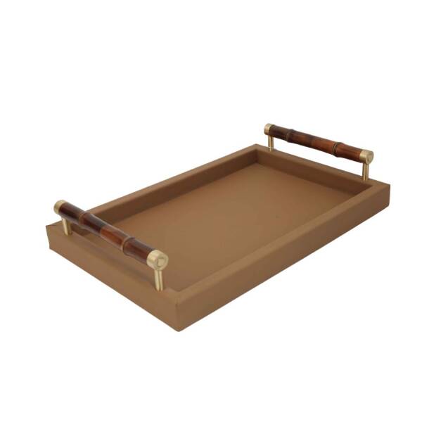 Vitale Joy Bambu Saplı Kapuçino Tepsi 25*38*3 cm (AK.KV0114) - 1