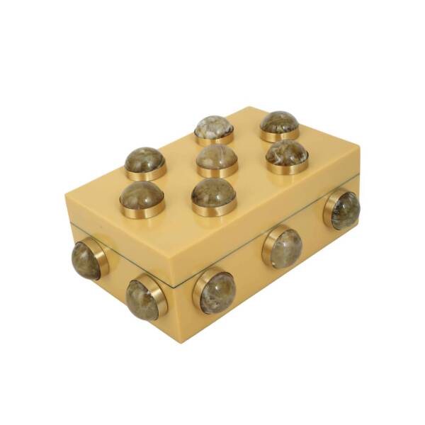 Vitale Joy Düğmeli Sarı Kutu 13*20*8 cm (AK.KV0120) - 1