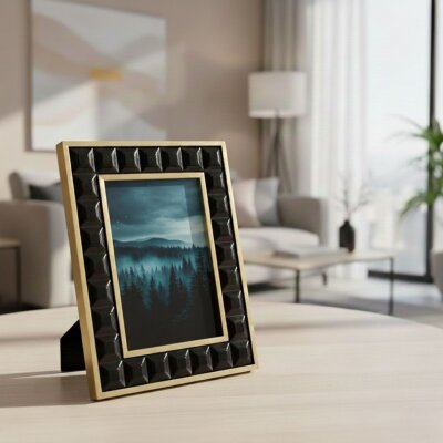 Vitale Joy Siyah Gold Çerçeve 18*23*2 cm (AK.KV0136) - Vitale