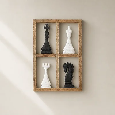 Vitale Kaldea Satranç Dekor 41*2.5*59 cm (AK.IT0310) - 5