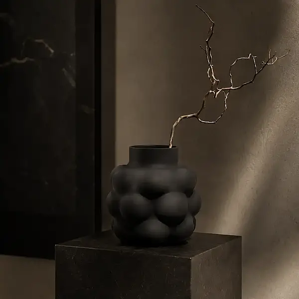 Vitale Kısa Kabarcık Cam Vazo 4 (AK.JK0036) - 1