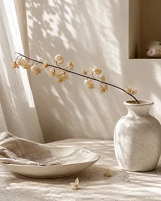 Vitale Krem Alıç Dalı 144 cm(AK.LD0020) - 1
